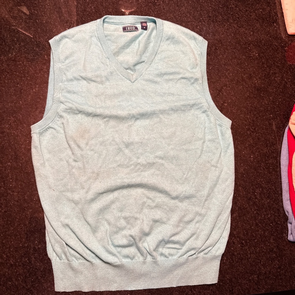 Izod Medium Turquoise Sweater Vest